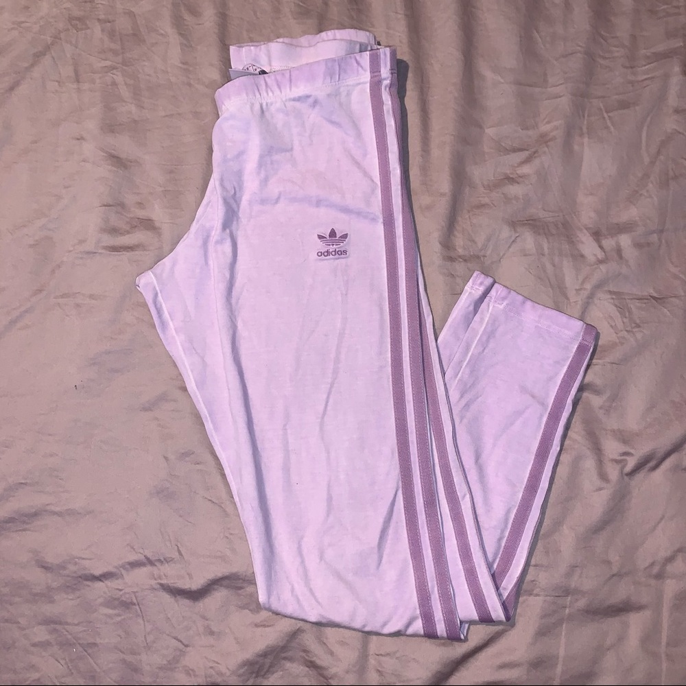 lilac adidas leggings